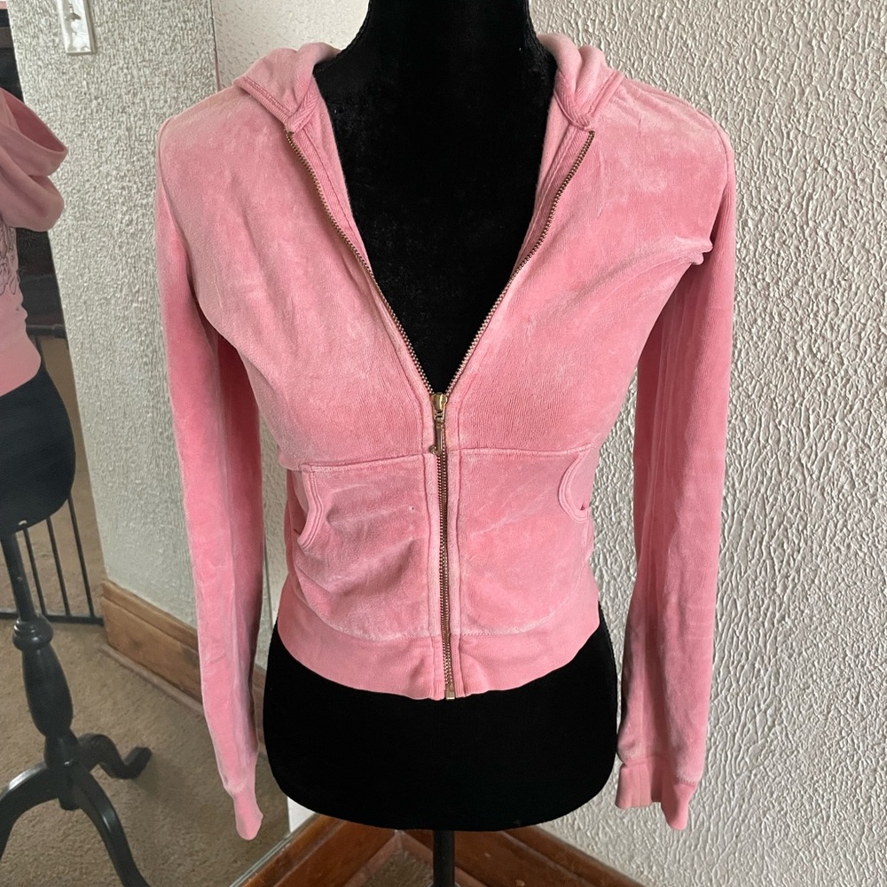 Juicy Couture Pink Zip-Up Hoodie